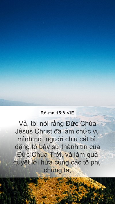 Rô-ma 15:8 VIE Bible Verse Image