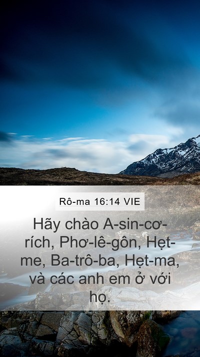 Rô-ma 16:14 VIE Bible Verse Image