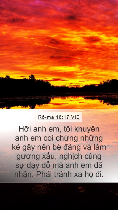 Rô-ma 16:17 VIE Bible Verse Image