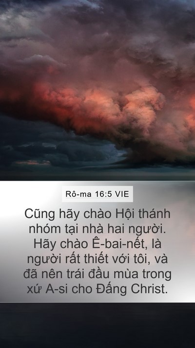 Rô-ma 16:5 VIE Bible Verse Image