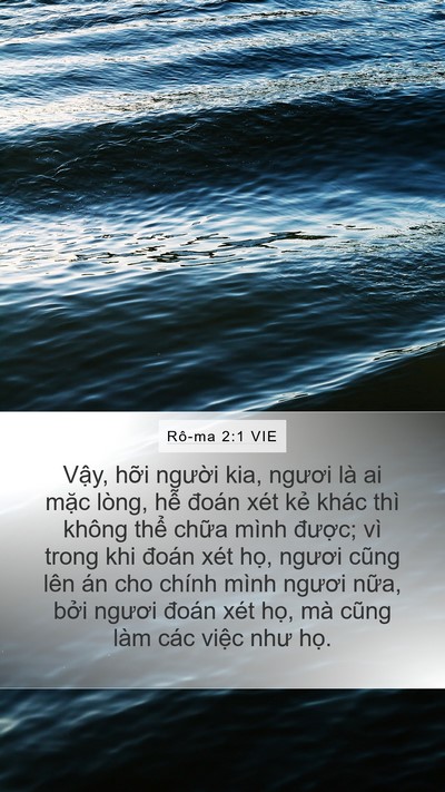 Rô-ma 2:1 VIE Bible Verse Image