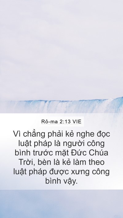Rô-ma 2:13 VIE Bible Verse Image