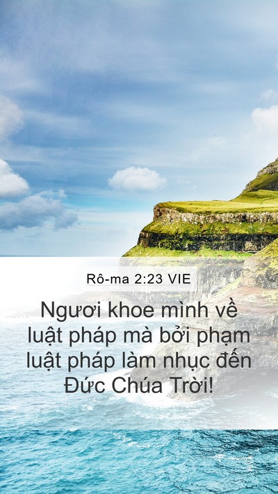 Rô-ma 2:23 VIE Bible Verse Image