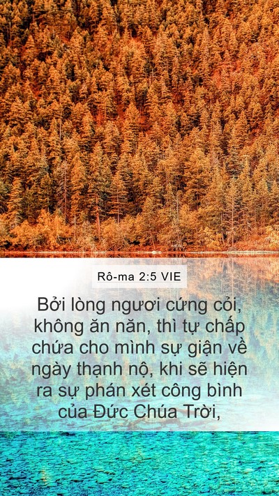 Rô-ma 2:5 VIE Bible Verse Image