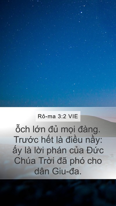 Rô-ma 3:2 VIE Bible Verse Image