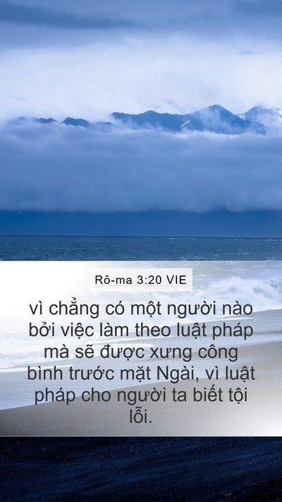 Rô-ma 3:20 VIE Bible Verse Image