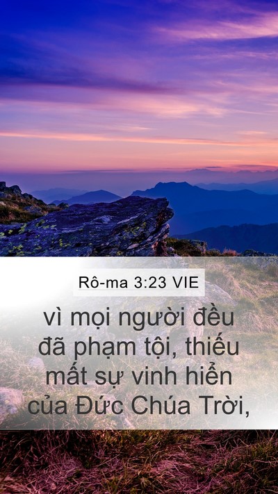 Rô-ma 3:23 VIE Bible Verse Image