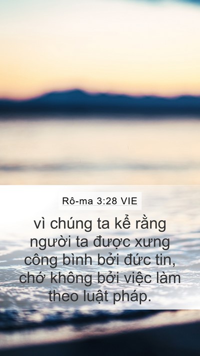 Rô-ma 3:28 VIE Bible Verse Image