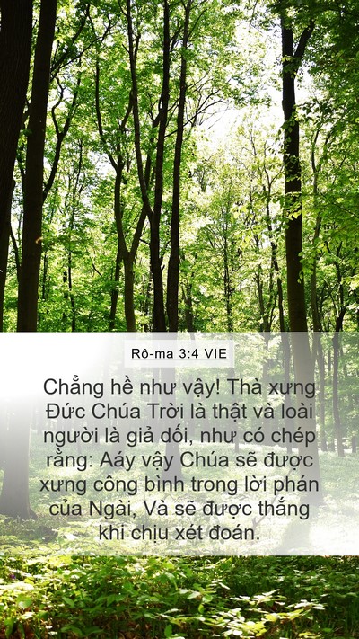 Rô-ma 3:4 VIE Bible Verse Image