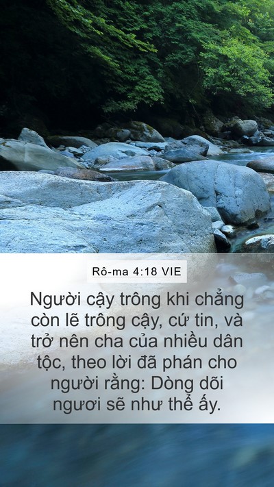 Rô-ma 4:18 VIE Bible Verse Image