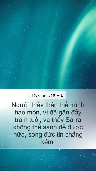 Rô-ma 4:19 VIE Bible Verse Image