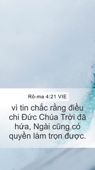 Rô-ma 4:21 VIE Bible Verse Image