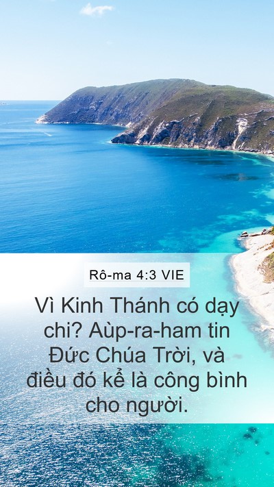 Rô-ma 4:3 VIE Bible Verse Image