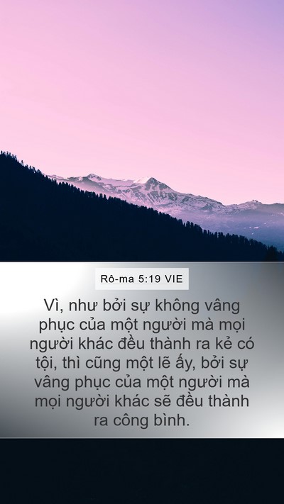 Rô-ma 5:19 VIE Bible Verse Image