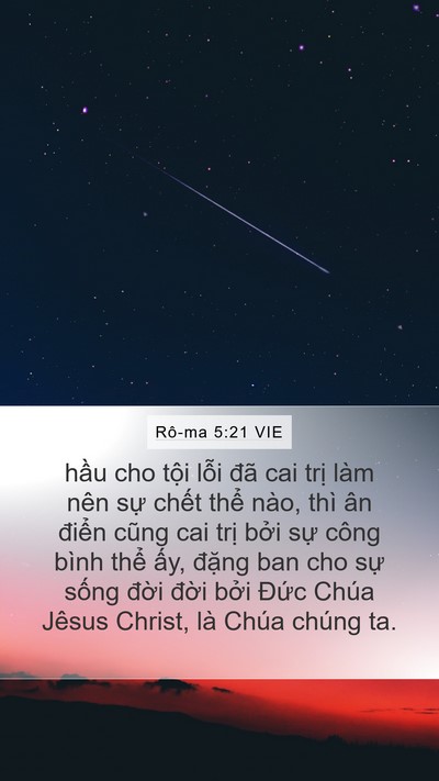 Rô-ma 5:21 VIE Bible Verse Image