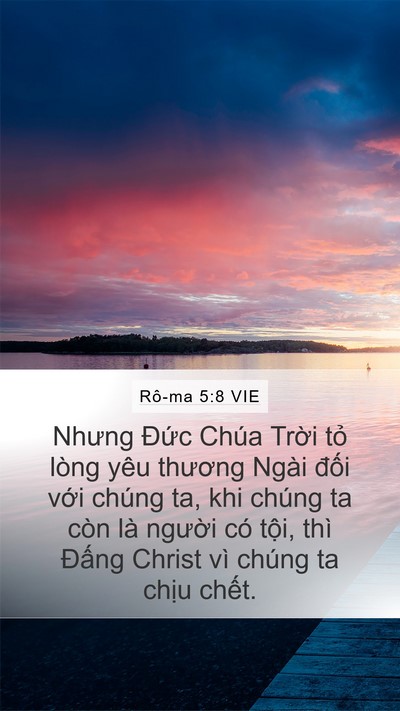 Rô-ma 5:8 VIE Bible Verse Image
