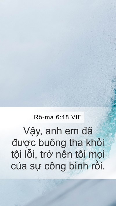 Rô-ma 6:18 VIE Bible Verse Image