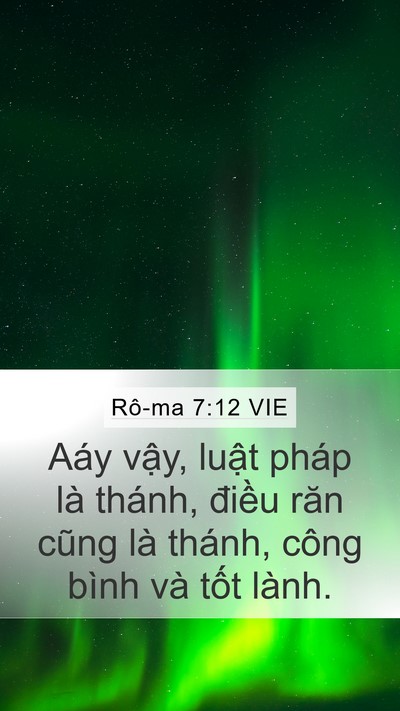 Rô-ma 7:12 VIE Bible Verse Image