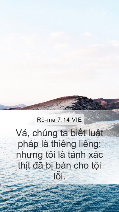 Rô-ma 7:14 VIE Bible Verse Image