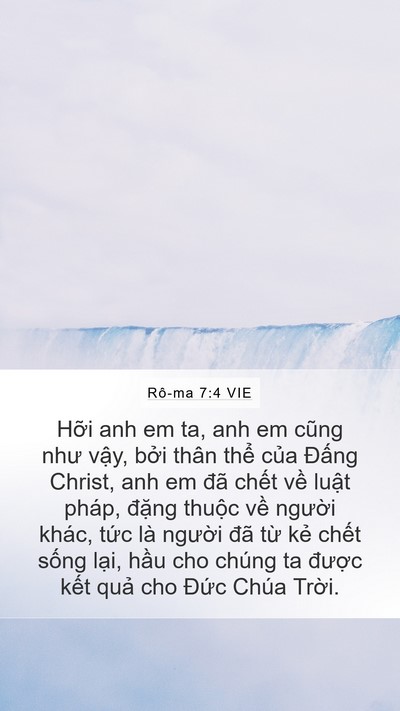 Rô-ma 7:4 VIE Bible Verse Image