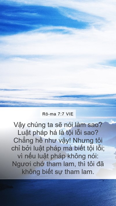Rô-ma 7:7 VIE Bible Verse Image