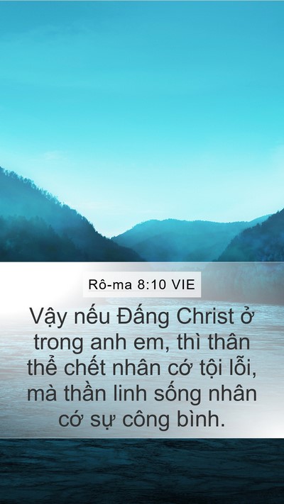 Rô-ma 8:10 VIE Bible Verse Image