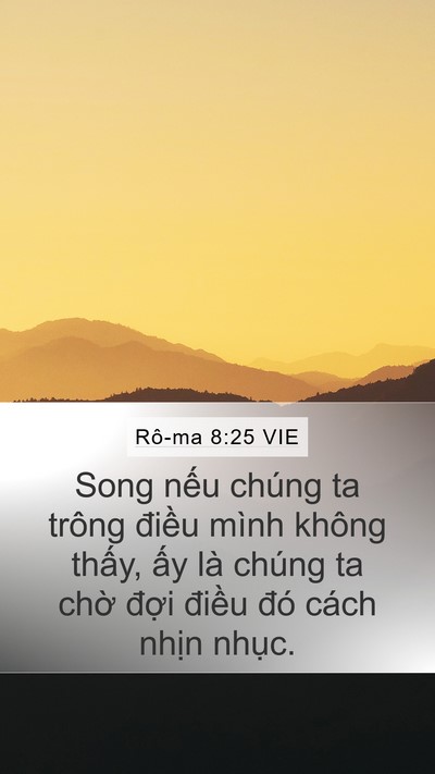 Rô-ma 8:25 VIE Bible Verse Image