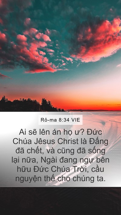 Rô-ma 8:34 VIE Bible Verse Image