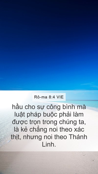 Rô-ma 8:4 VIE Bible Verse Image