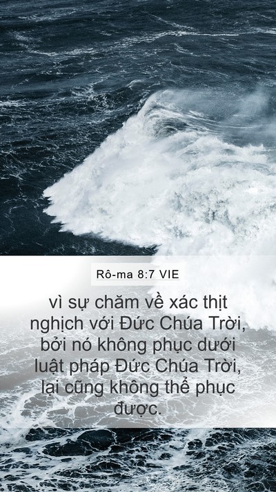 Rô-ma 8:7 VIE Bible Verse Image