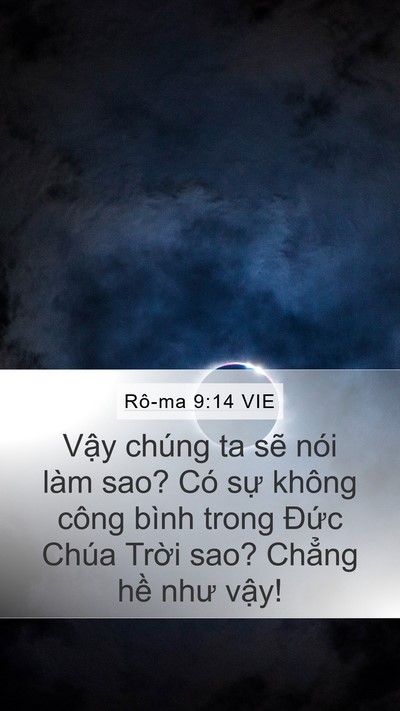 Rô-ma 9:14 VIE Bible Verse Image