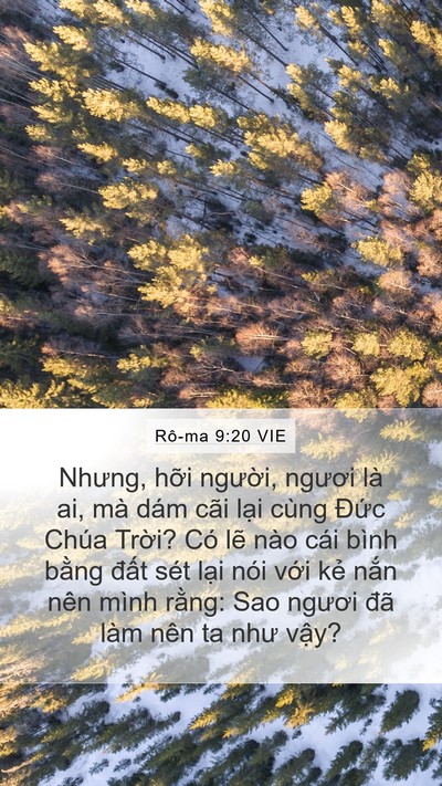 Rô-ma 9:20 VIE Bible Verse Image
