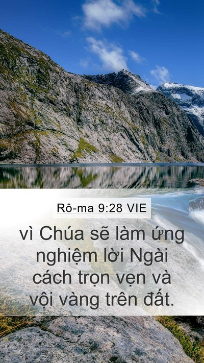 Rô-ma 9:28 VIE Bible Verse Image