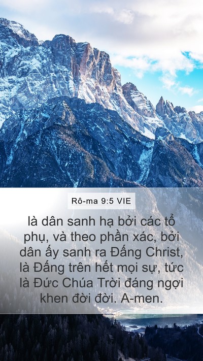 Rô-ma 9:5 VIE Bible Verse Image