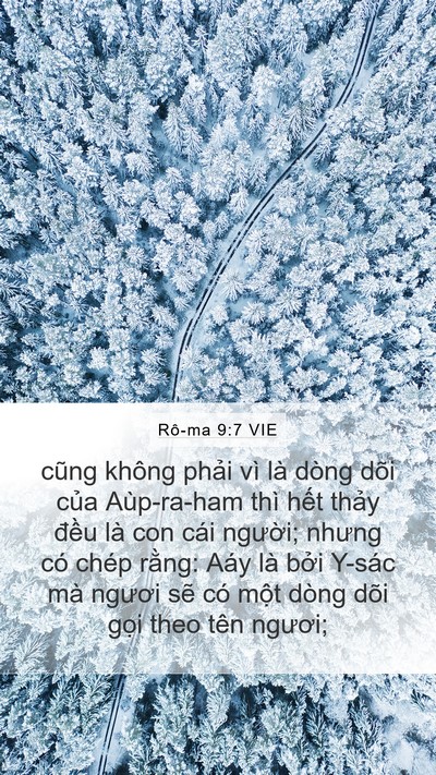 Rô-ma 9:7 VIE Bible Verse Image