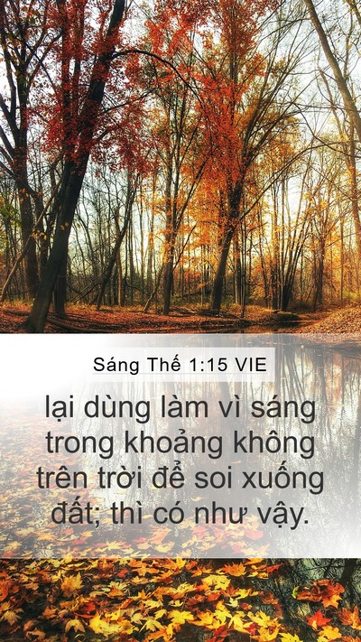 Sáng Thế 1:15 VIE Bible Verse Image