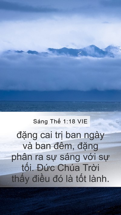 Sáng Thế 1:18 VIE Bible Verse Image