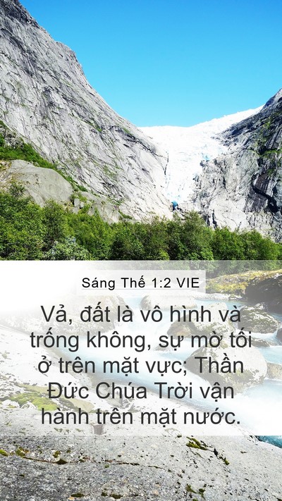Sáng Thế 1:2 VIE Mobile Phone Wallpaper - Vả, đất là vô hình và trống không, - Mobile Bible Verse Wallpaper