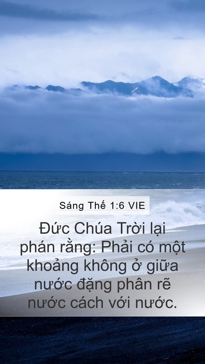 Sáng Thế 1:6 VIE Bible Verse Image