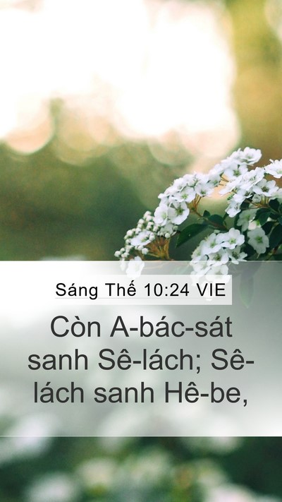 Sáng Thế 10:24 VIE Bible Verse Image