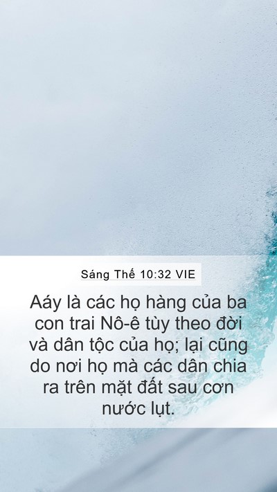 Sáng Thế 10:32 VIE Bible Verse Image