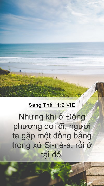 Sáng Thế 11:2 VIE Bible Verse Image