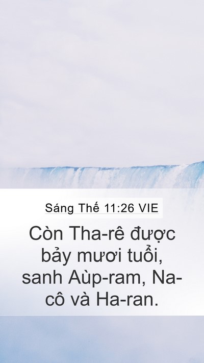 Sáng Thế 11:26 VIE Bible Verse Image