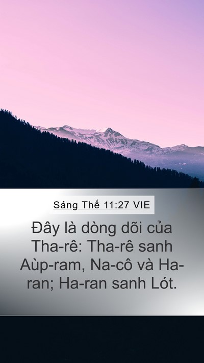 Sáng Thế 11:27 VIE Bible Verse Image