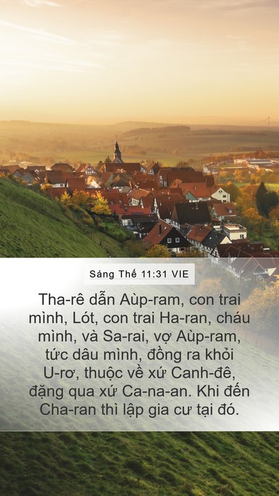 Sáng Thế 11:31 VIE Bible Verse Image