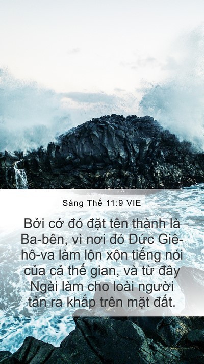 Sáng Thế 11:9 VIE Bible Verse Image