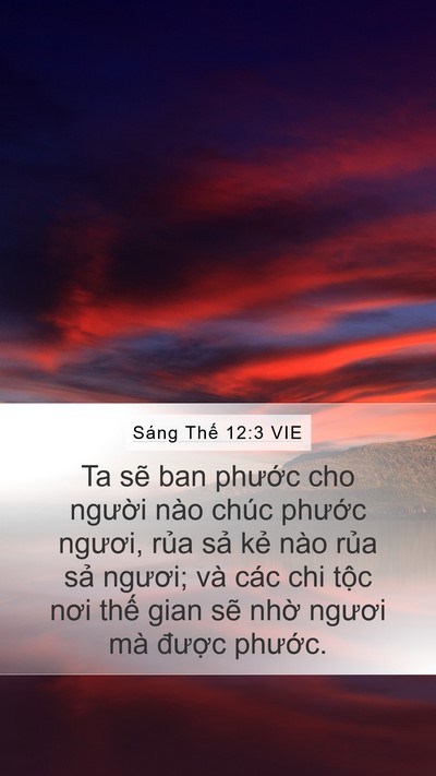 Sáng Thế 12:3 VIE Bible Verse Image