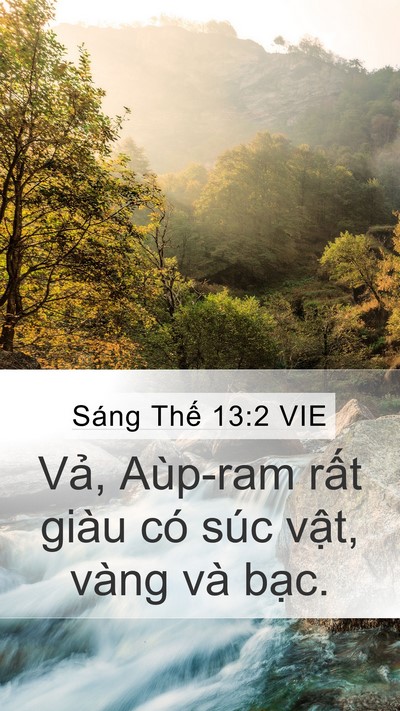 Sáng Thế 13:2 VIE Bible Verse Image