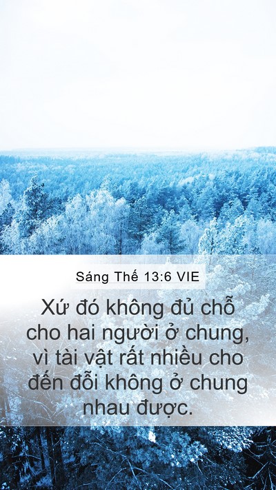Sáng Thế 13:6 VIE Bible Verse Image
