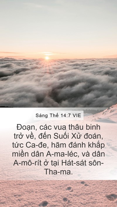 Sáng Thế 14:7 VIE Bible Verse Image